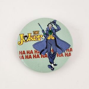 1982 Batman "The Joker" pinback button